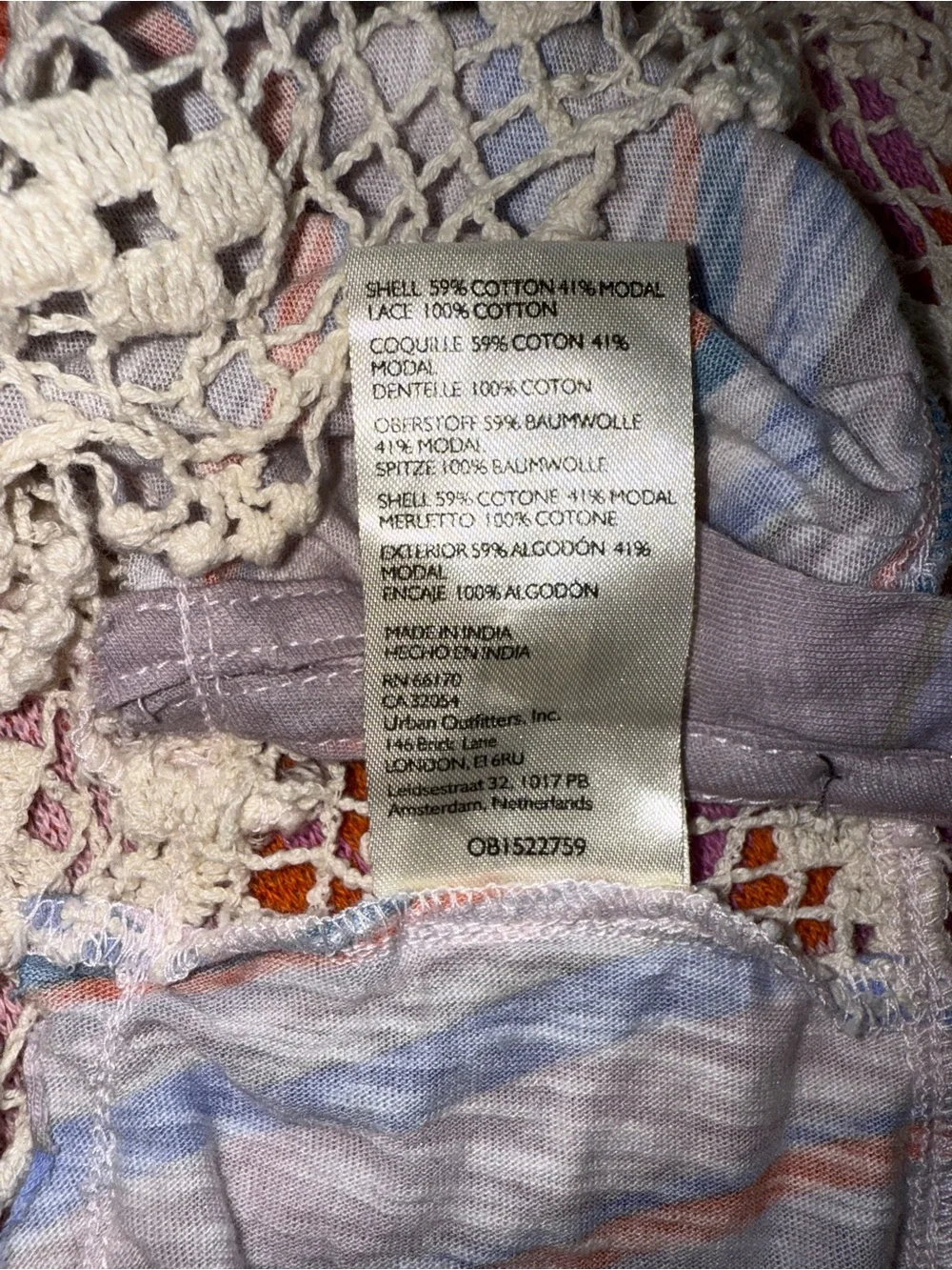 Free People | Aruba Top | Medium | Beige Combo